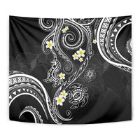 Polynesia Tribal Tapestry Tentacles Plumeria