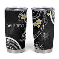 Polynesia Tribal Tumbler Cup Tentacles Plumeria