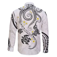 Polynesia Tribal Family Matching Tank Maxi Dress and Hawaiian Shirt White Plumeria Tentacles LT7 - Polynesian Pride