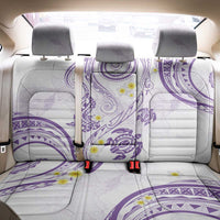 Polynesia Tribal Back Car Seat Cover Lilac Plumeria Tentacles