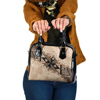 Bula Fiji Plumeria Tagimoucia Salusalu Beige Shoulder Handbag Kaiviti Masi - Polynesian Pride