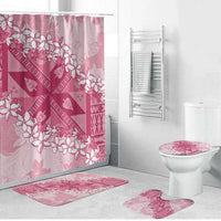 Bula Fiji Plumeria Tagimoucia Salusalu Pink Bathroom Set Kaiviti Masi - Polynesian Pride