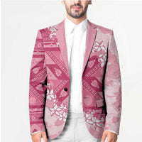 Bula Fiji Plumeria Tagimoucia Salusalu Pink Blazer Kaiviti Masi - Polynesian Pride