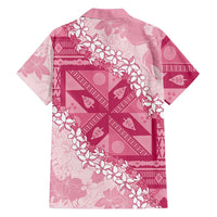 Bula Fiji Plumeria Tagimoucia Salusalu Pink Hawaiian Shirt Kaiviti Masi - Polynesian Pride