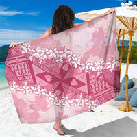 Bula Fiji Plumeria Tagimoucia Salusalu Pink Sarong Kaiviti Masi - Polynesian Pride