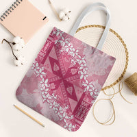 Bula Fiji Plumeria Tagimoucia Salusalu Pink Tote Bag Kaiviti Masi - Polynesian Pride