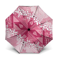 Bula Fiji Plumeria Tagimoucia Salusalu Pink Umbrella Kaiviti Masi - Polynesian Pride