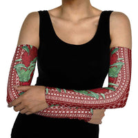Women's Day Samoa Malu Tattoo Inspired Mix Teuila Arm Sleeves Scarlet