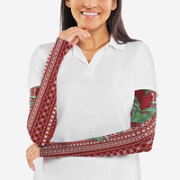 Women's Day Samoa Malu Tattoo Inspired Mix Teuila Arm Sleeves Scarlet