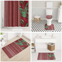Women's Day Samoa Malu Tattoo Inspired Mix Teuila Bathroom Set Scarlet LT7 - Polynesian Pride