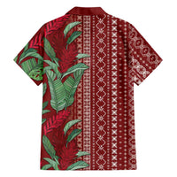 Women's Day Samoa Malu Tattoo Inspired Mix Teuila Family Matching Tank Maxi Dress and Hawaiian Shirt Scarlet LT7 - Polynesian Pride