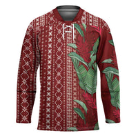 Women's Day Samoa Malu Tattoo Inspired Mix Teuila Hockey Jersey Scarlet