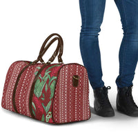 Women's Day Samoa Malu Tattoo Inspired Mix Teuila Travel Bag Scarlet