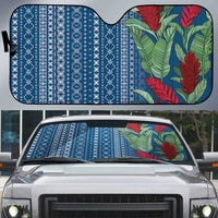 Women's Day Samoa Malu Tattoo Inspired Mix Teuila Auto Sun Shade Royal Blue