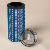 Women's Day Samoa Malu Tattoo Inspired Mix Teuila 4 in 1 Can Cooler Tumbler Royal Blue