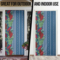 Women's Day Samoa Malu Tattoo Inspired Mix Teuila Door Cover Royal Blue