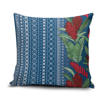 Women's Day Samoa Malu Tattoo Inspired Mix Teuila Pillow Cover Royal Blue