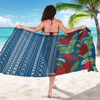 Women's Day Samoa Malu Tattoo Inspired Mix Teuila Sarong Royal Blue