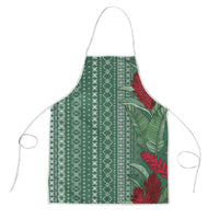 Women's Day Samoa Malu Tattoo Inspired Mix Teuila Apron Sage Green