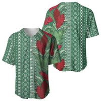 Women's Day Samoa Malu Tattoo Inspired Mix Teuila Baseball Jersey Sage Green