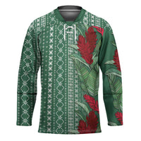 Women's Day Samoa Malu Tattoo Inspired Mix Teuila Hockey Jersey Sage Green