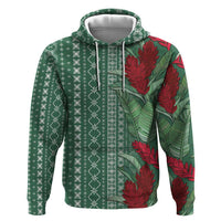Women's Day Samoa Malu Tattoo Inspired Mix Teuila Hoodie Sage Green LT7 Pullover Hoodie Sage Green - Polynesian Pride