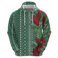 Women's Day Samoa Malu Tattoo Inspired Mix Teuila Hoodie Sage Green LT7 - Polynesian Pride
