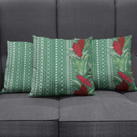 Women's Day Samoa Malu Tattoo Inspired Mix Teuila Pillow Cover Sage Green