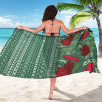 Women's Day Samoa Malu Tattoo Inspired Mix Teuila Sarong Sage Green