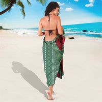 Women's Day Samoa Malu Tattoo Inspired Mix Teuila Sarong Sage Green