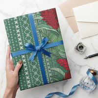 Women's Day Samoa Malu Tattoo Inspired Mix Teuila Wrapping Paper Sage Green
