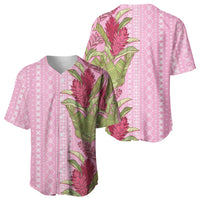Women's Day Samoa Malu Tattoo Inspired Mix Teuila Baseball Jersey Rose Pink