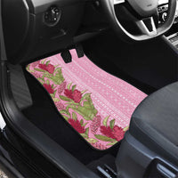 Women's Day Samoa Malu Tattoo Inspired Mix Teuila Car Mats Rose Pink