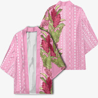 Women's Day Samoa Malu Tattoo Inspired Mix Teuila Kimono Rose Pink