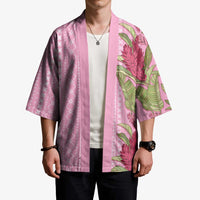 Women's Day Samoa Malu Tattoo Inspired Mix Teuila Kimono Rose Pink