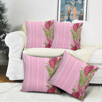 Women's Day Samoa Malu Tattoo Inspired Mix Teuila Pillow Cover Rose Pink