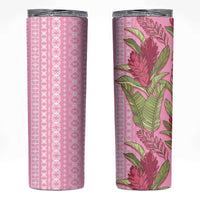 Women's Day Samoa Malu Tattoo Inspired Mix Teuila Skinny Tumbler Rose Pink