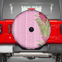 Women's Day Samoa Malu Tattoo Inspired Mix Teuila Spare Tire Cover Rose Pink
