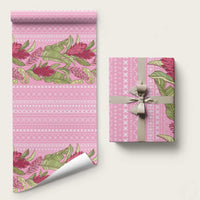 Women's Day Samoa Malu Tattoo Inspired Mix Teuila Wrapping Paper Rose Pink