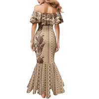 Women's Day Samoa Malu Tattoo Inspired Mix Teuila Family Matching Mermaid Dress and Hawaiian Shirt Vintage Tapa