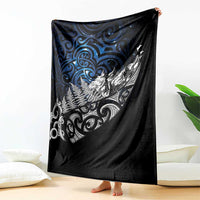 Maori Matariki Blanket Landscape Styled Fern - Galaxy