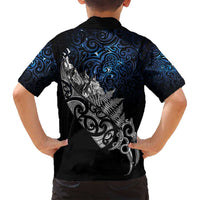 Maori Matariki Family Matching Puletasi and Hawaiian Shirt Landscape Styled Fern - Galaxy