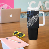 Maori Matariki Tumbler With Handle Landscape Styled Fern - Galaxy