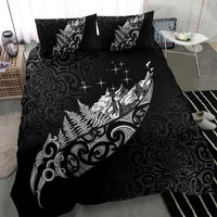 Maori Matariki Bedding Set Landscape Styled Fern - Monochrome