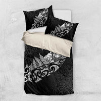 Maori Matariki Bedding Set Landscape Styled Fern - Monochrome