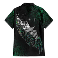 Maori Matariki Family Matching Mermaid Dress and Hawaiian Shirt Landscape Styled Fern - Paua Shell