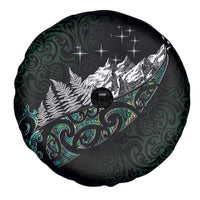 Maori Matariki Spare Tire Cover Landscape Styled Fern - Paua Shell LT7 - Polynesian Pride