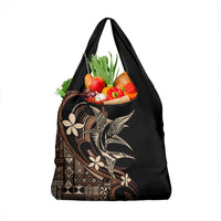 Samoa Manuia le Aso Tuto'atasi Grocery Bag Siapo Mamanu Mix Tatau Marlin