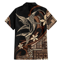 Samoa Manuia le Aso Tuto'atasi Hawaiian Shirt Siapo Mamanu Mix Tatau Marlin LT7 - Polynesian Pride