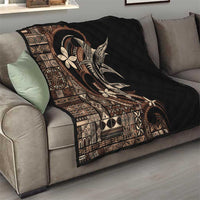 Samoa Manuia le Aso Tuto'atasi Quilt Siapo Mamanu Mix Tatau Marlin